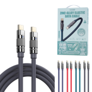 Cable Charger Remax RC-C055 Type-C to Type-C - ខ្សែសាកស៊ីលីខូន Remax RC-C055 Type-C to TypeC