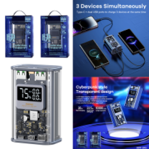 Power Bank Remax RPP-570 (PD/QC) 10000mAh - ថ្មជំនួយ Remax RPP-570 (PD/QC) 10000មីលីអំពែ