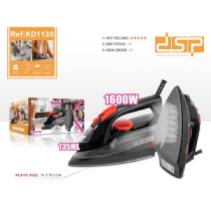 Steam Iron DSP 1600W KD1130 - ឆ្នាំងអ៊ុតចំហាយទឹក DSP 1600W KD1130