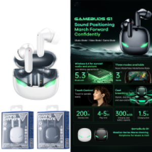 Earphone Bluetooth TWS Remax G1 Stereo Gaming - កាសប្ល៊ូធូស មួយគូ Remax G1 Stereo Gaming